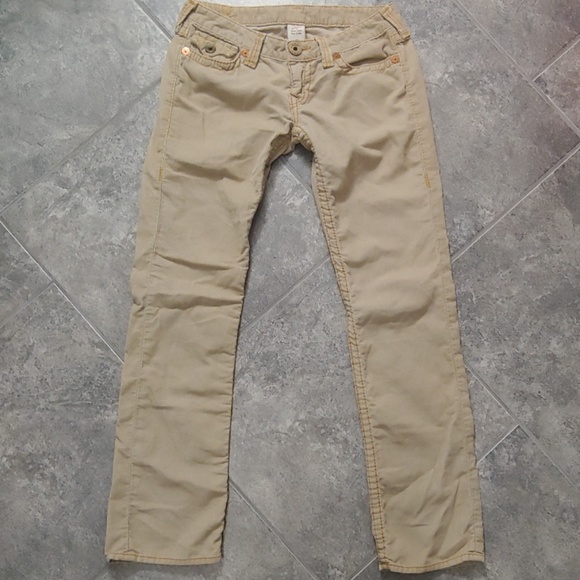 tan true religion jeans